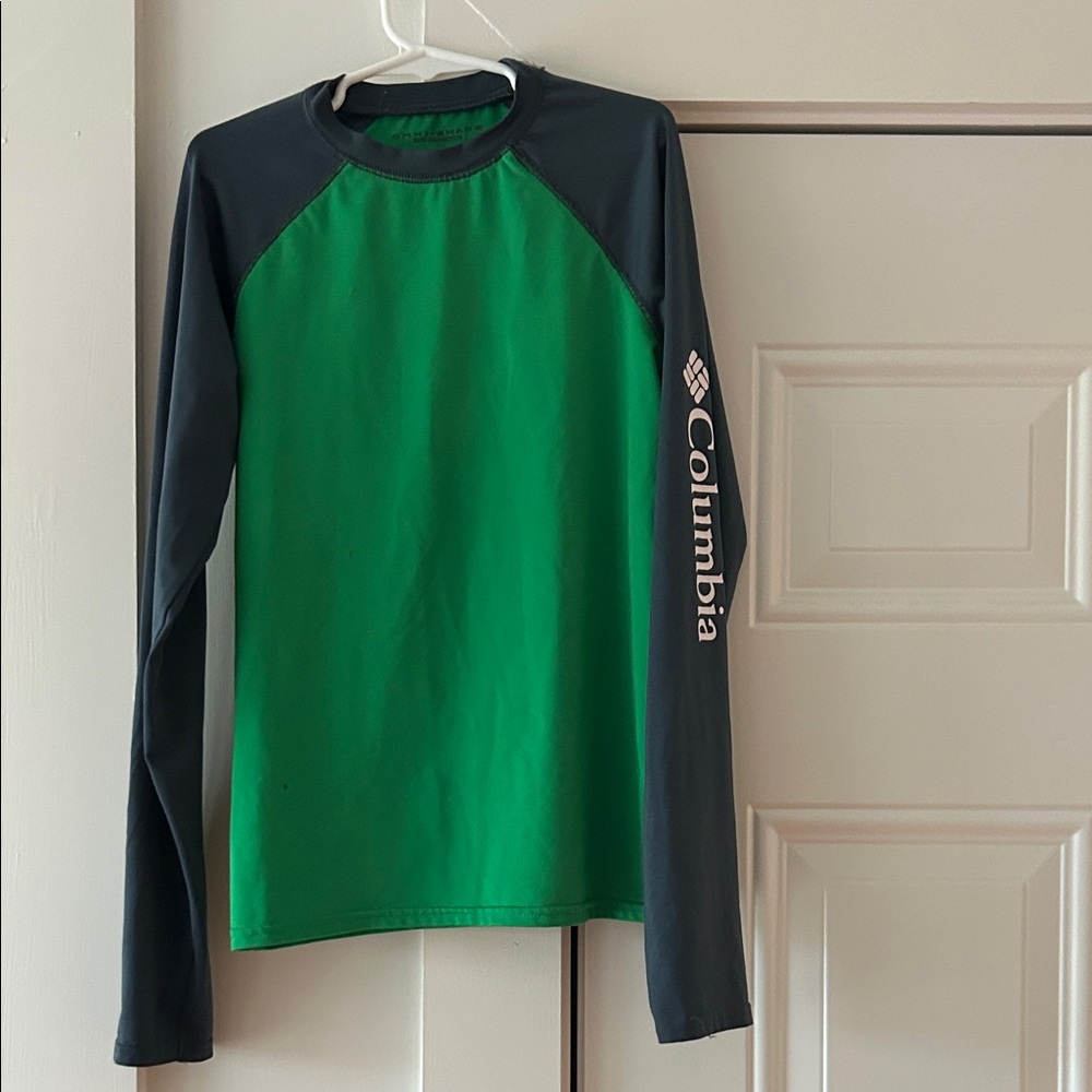 Columbia Kids' Green and Black Long Rashguard